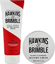 Zestaw prezentowy do golenia - Hawkins & Brimble Shaving Gift Box (shaving/cr/100ml + ash/balm/125ml) — Zdjęcie N2