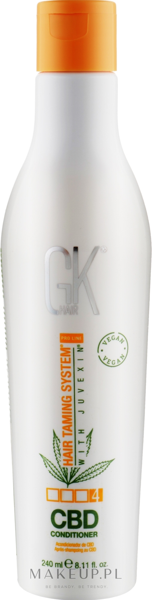 Odżywka nawilżająca z wegańskim białkiem - GKhair CBD Vegan Conditioner — Zdjęcie 240 ml