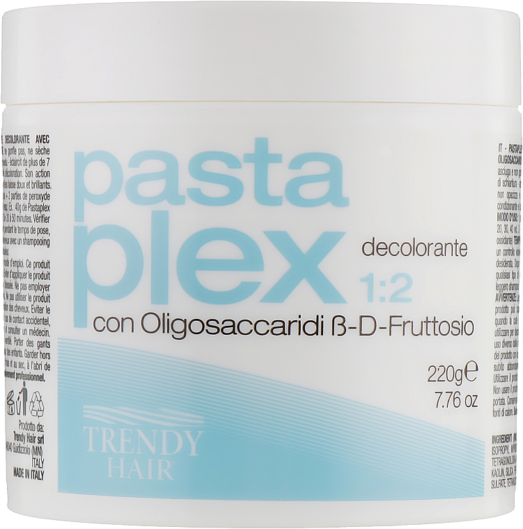 Pasta rozjaśniająca włosy z oligo-sacharydami i fruktozą - Trendy Hair Pastaplex