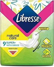 Podpaski higieniczne Super, 9 szt. - Libresse Natural Care Ultra Super — Zdjęcie N1