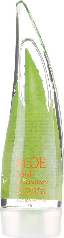 Zestaw - Holika Holika Jeju Aloe Face And Body Care Set (foam 55 ml + gel 55 ml + sh/gel 55 ml) — Zdjęcie N4
