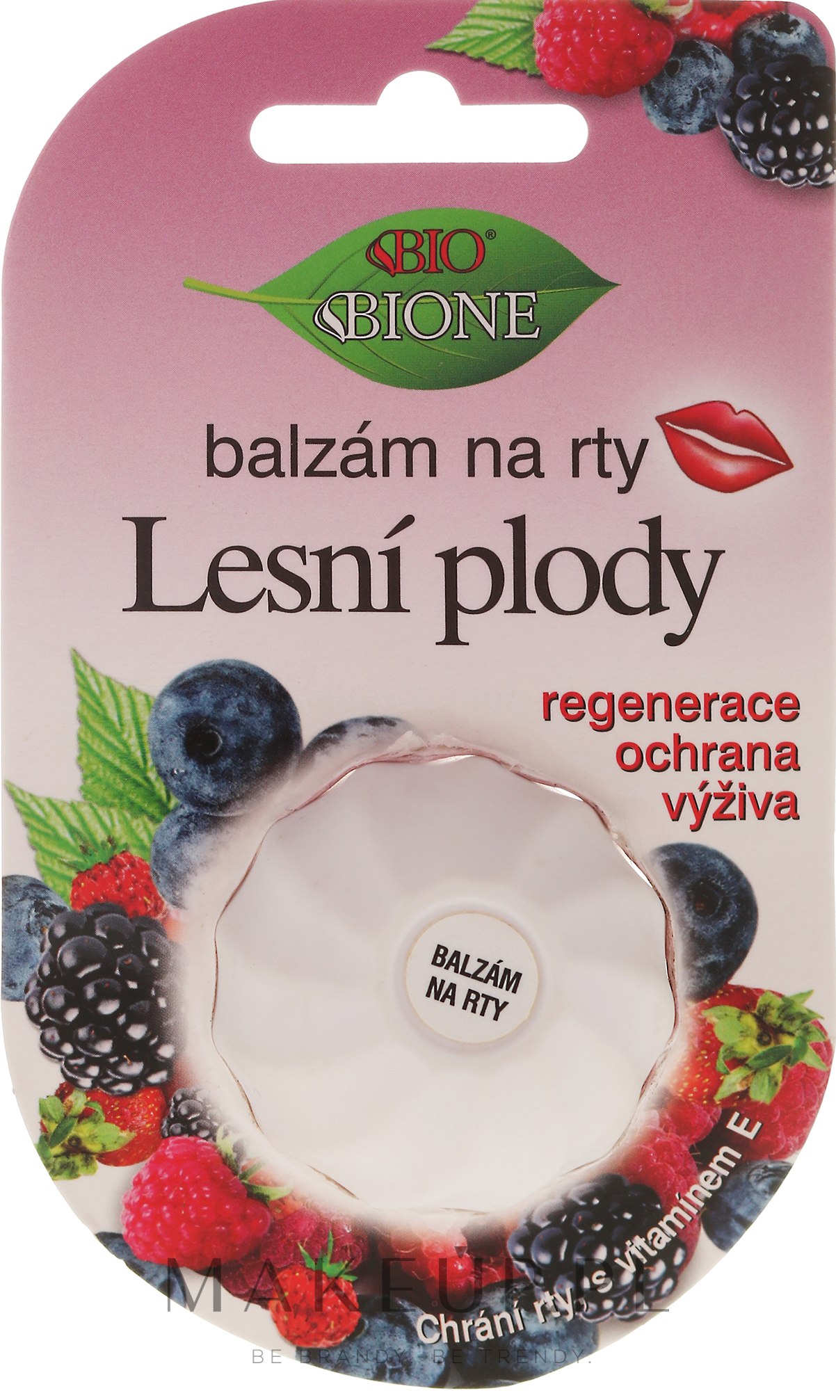 Balsam do ust Owoce leśne - Bione Cosmetics Forest Fruit Lip Balm — Zdjęcie 6 ml