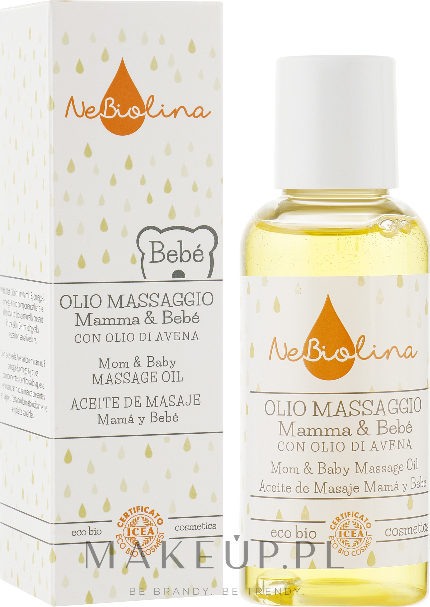 Olejek do masażu dla mamy i dziecka - NeBiolina Baby Mom & Baby Massage Oil — Zdjęcie 100 ml