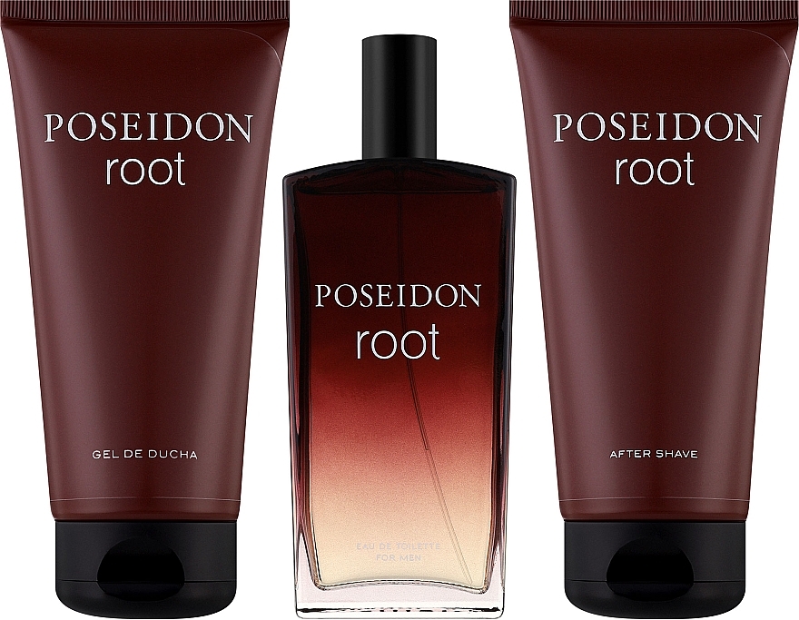 Instituto Espanol Poseidon Root - Zestaw (edt/100ml + sh/gel/100ml + ash/lot/100ml) — Zdjęcie N2