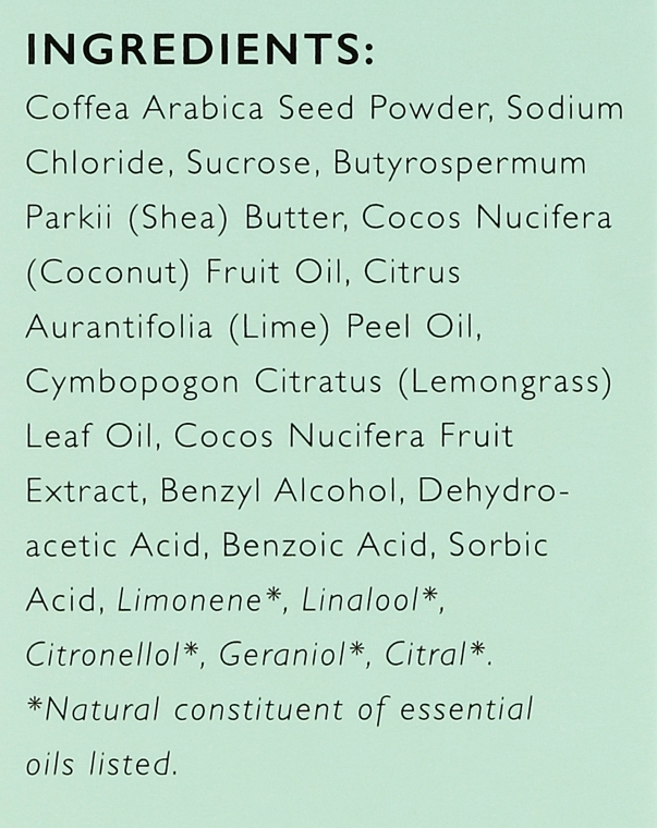 Peeling kawowy do ciała Trawa cytrynowa - Upcircle Coffee Body Scrub With Lemongrass — Zdjęcie N4