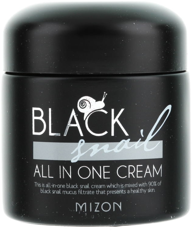Krem z ekstraktem ze śluzu czarnych ślimaków - Mizon Black Snail All In One Cream — Zdjęcie N1