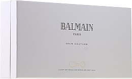 Kup Złoty zestaw ze szczotką do włosów - Balmain Paris Hair Couture (silk/parfume 50 ml + mirror + h/brush)