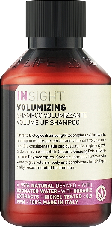 Szampon zwiększający objętość do włosów cienkich - Insight Volumizing Volume Up Shampoo