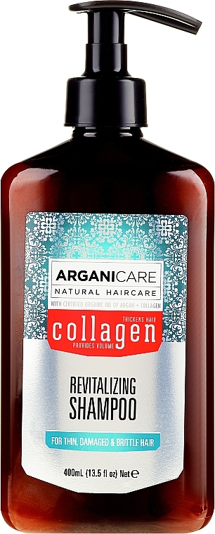 PRZECENA! Szampon z kolagenem do osłabionych włosów - Arganicare Collagen Revitalizing Shampoo * — Zdjęcie N2