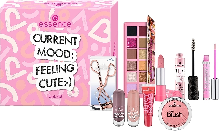 Zestaw do makijażu, 9 produkty - Essence Current Mood: Feeling Cute Look Set — Zdjęcie N1