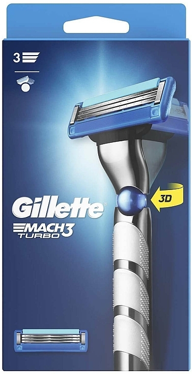 Maszynka do golenia z 1 wkładem - Gillette Mach 3 Turbo 3D Motion — Zdjęcie N1
