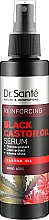 Wygładzające serum do włosów - Dr Sante Black Castor Oil Serum — Zdjęcie N1
