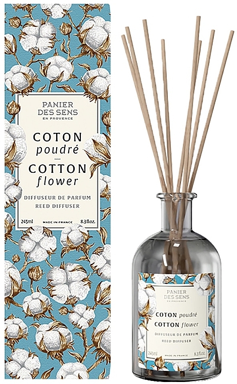 Dyfuzor zapachowy Cotton Flower - Panier Des Sens Cotton Flower Reed Diffuser — Zdjęcie N1