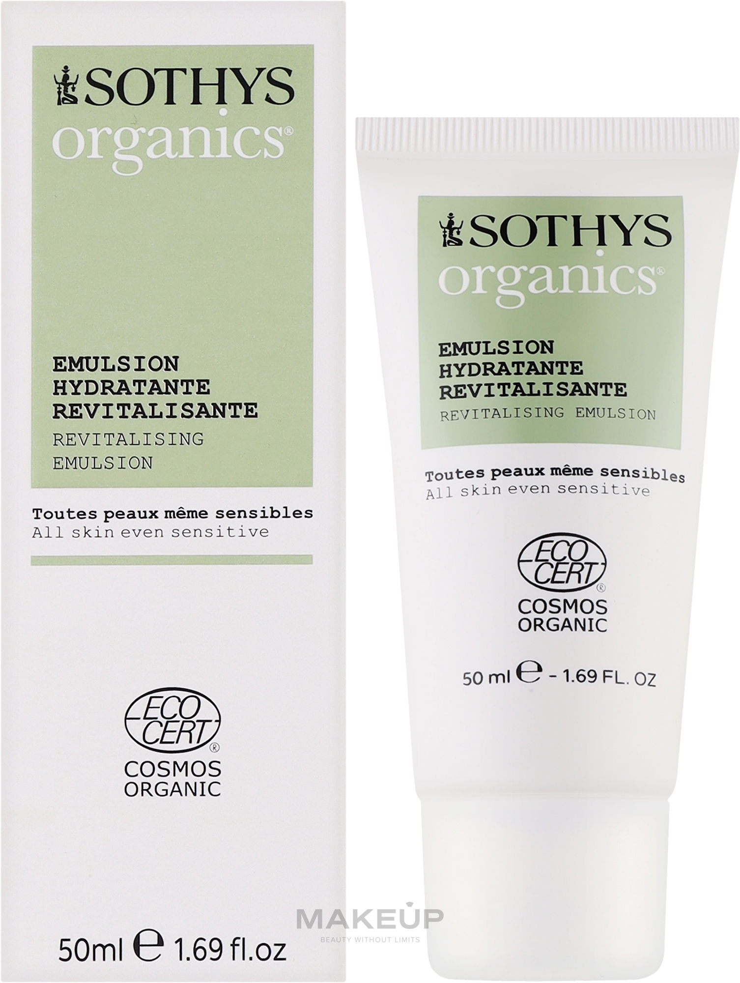 Organiczna emulsja regenerująca i nawilżająca - Sothys Organics Emulsion Hydratante Revitalisante — Zdjęcie 50 ml