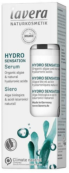 Nawilżające serum do twarzy z kwasem hialuronowym - Lavera Hydro Sensation Serum — Zdjęcie N1
