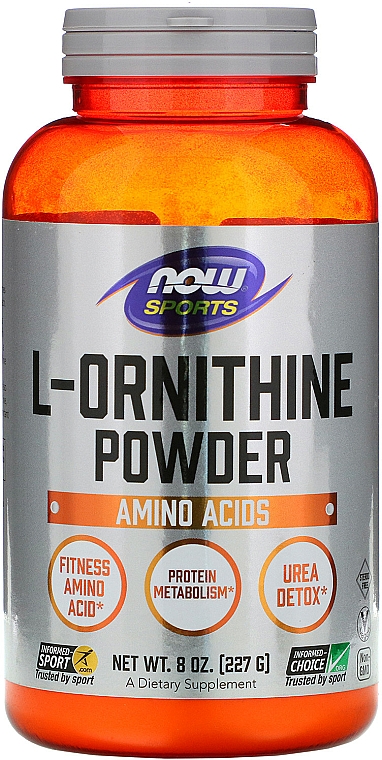 Suplement diety L-ornityna w proszku - Now Foods L-Ornithine Powder — Zdjęcie N1