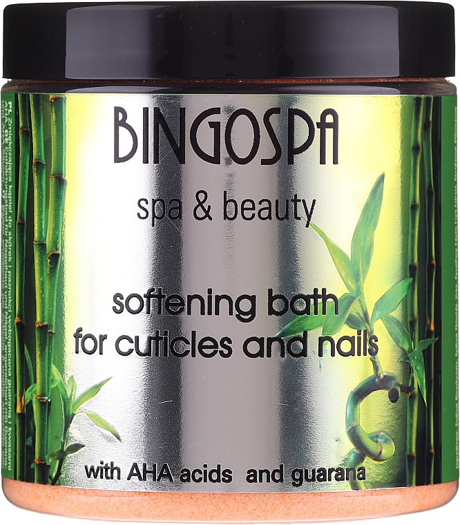 Zmiękczająca kąpiel do skórek i paznokci z kwasami AHA i guaraną - BingoSpa Softening Bath For Cuticles And Nails With AHA Acids And Guarana — Zdjęcie N1