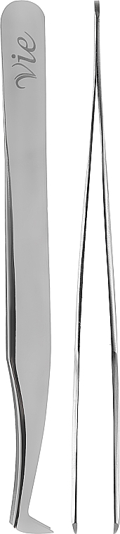 Pęseta mini typu L, srebrna - Vie de Luxe — Zdjęcie N1