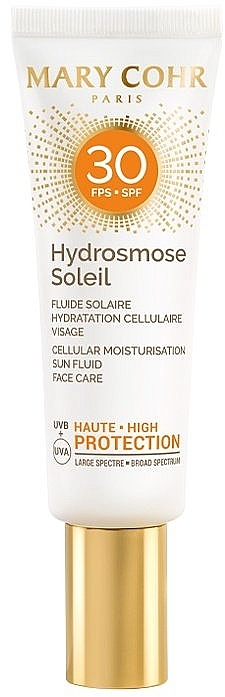 Nawilżający balsam przeciwsłoneczny do twarzy z filtrem SPF30 - Mary Cohr Hydrosmose Soleil SPF30 Face Fluid — Zdjęcie N1