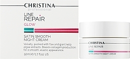Krem do twarzy na noc Gładkość satyny - Christina Line Repair Glow Satin Smooth Night Cream — Zdjęcie N2