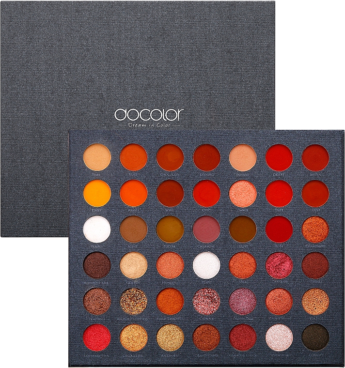 Paleta cieni do powiek, 42 odcienie - Docolor PRO+ 42 Colors Eyeshadow Palette — Zdjęcie N1