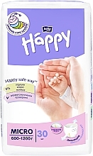 Pieluchy dziecięce Micro Baby Happy (600-1200 g, 30 szt.) - Bella Baby — Zdjęcie N1
