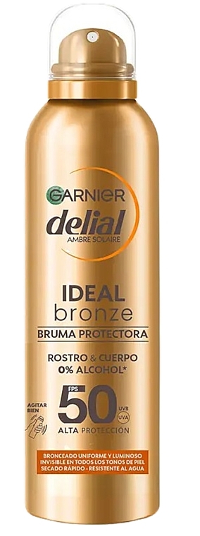 Bronzer w sprayu - Garnier Delial Ideal Bronze SPF 50 — Zdjęcie N1