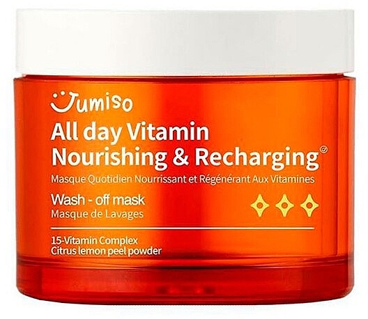 Odżywcza maska witaminowa - Jumiso All Day Vitamin Nourishing&Recharging Wash-Off Mask — Zdjęcie N1