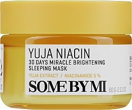 Rozjaśniająca maska do twarzy na noc - Some By Mi Yuja Niacin Brightening Sleeping — Zdjęcie N1