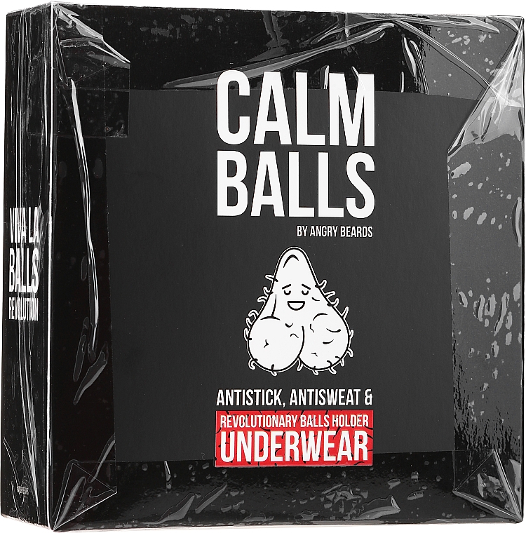 PRZECENA! Zestaw dla mężczyzn - Angry Beards Calm Balls (b/cr 150 ml + deo 150 ml + boxers M 1 pc) * — Zdjęcie N5