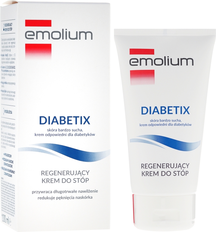 Regenerujący krem do stóp do skóry suchej - Emolium Diabetix — Zdjęcie N1