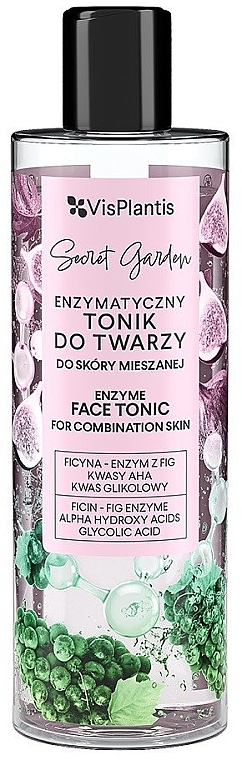 Tonik do cery mieszanej - Vis Plantis Secret Garden Enzyme Face Tonic for Combination Skin — Zdjęcie N1