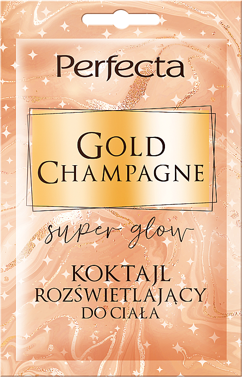 Koktajl rozświetlający do ciała - Perfecta Gold Champagne Super Clow — Zdjęcie N1