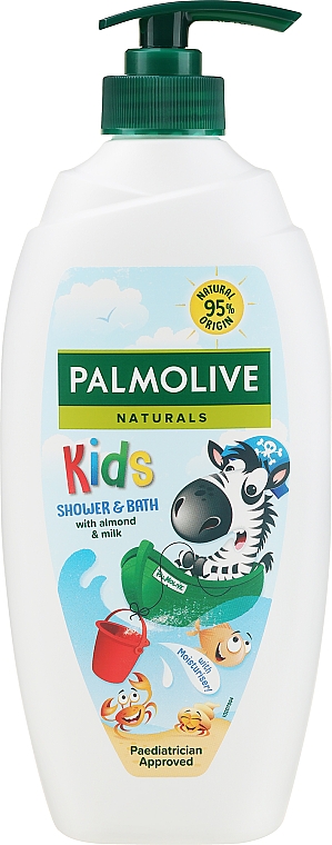 Krem pod prysznic Zebra - Palmolive Naturals Kids Shower & Bath Cream — Zdjęcie N1