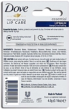 Nawilżający balsam do ust - Dove Lip Balm Care Essential — Zdjęcie N3