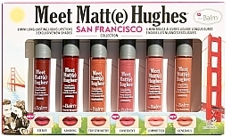 Zestaw matowych pomadek w płynie - TheBalm Meet Matt(e) Hughes Mini Kit San Francisco (lipstick/6x1,2ml) — Zdjęcie N1
