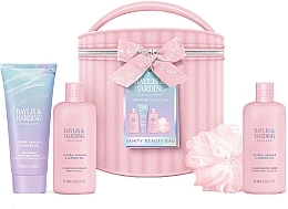 Kup Zestaw, 5 produktów - Baylis & Harding Jojoba, Vanilla & Almond Oil Vanity Beauty Bag Gift Set