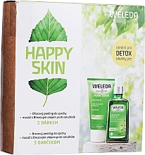 PRZECENA! Zestaw - Weleda Happy Skin (b/peel/150 ml + b/oil/100 ml + towel) * — Zdjęcie N1