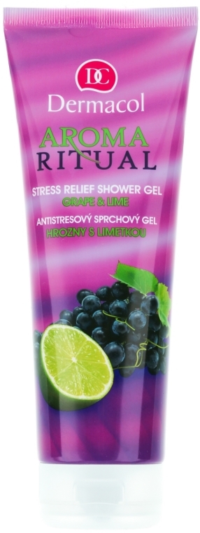 Żel pod prysznic Winogrono i limonka - Dermacol Body Aroma Ritual Stress Relief Shower Gel Grap & Lime — Zdjęcie N1