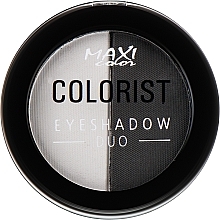 Cienie do powiek, matowe - Maxi Color Colorist Eyeshadow Duo — Zdjęcie N2