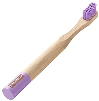 Bambusowa szczoteczka do zębów dla dzieci, AS05, miękka, fioletowa - Kumpan Bamboo Soft Toothbrush For Children Purple — Zdjęcie N3