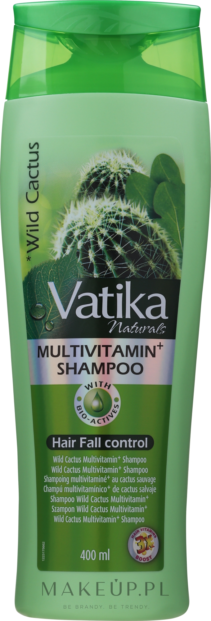 Szampon do włosów łamliwych z dzikim kaktusem - Dabur Vatika Wild Cactus Shampoo — Zdjęcie 400 ml