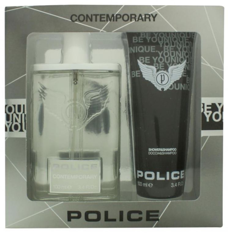 Police Contemporary - Zestaw (edt 100 ml + sh/gel 100 ml) — Zdjęcie N1