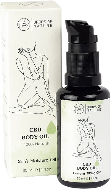 Masło do ciała - Fam Drops Of Nature CBD Body Oil — Zdjęcie N1