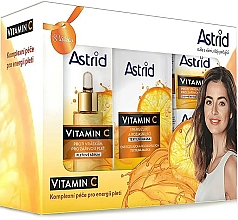 Zestaw - Astrid Vitamin C Set (f/cr/2x50ml + f/ser/30ml + f/mask/20ml) — Zdjęcie N1