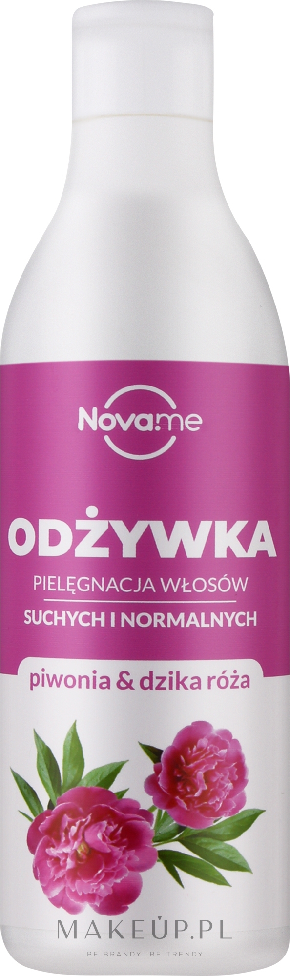 Odżywka do włosów suchych i normalnych Piwonia i dzika róża - Novame — Zdjęcie 300 ml