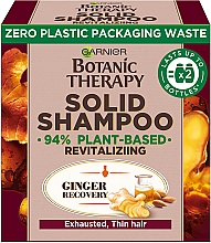 Szampon w kostce do włosów zniszczonych i cienkich Rewitalizujący - Garnier Botanic Therapy Solid Shampoo — Zdjęcie N3