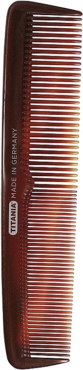 Grzebień plastikowy 23 cm, brązowy - Titania Classic Large Hair Comb — Zdjęcie N1
