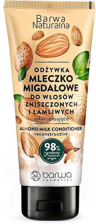 Odżywka do włosów zniszczonych i łamliwych Mleczko Migdałowe - Barwa Natural Almond Milk Conditioner — Zdjęcie N1