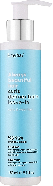 Balsam do włosów kręconych - Erayba ABH Curls Definer Balm Leave-in — Zdjęcie N1